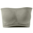 thumbnail image 1 of Ohufall Strapless Sports Bras for Women Plus Size Sexy Solid Gathering Wireless Yoga Bra Ladies Comfy Breathable Gym Workout Bandeau Bras on Clearance, 1 of 7