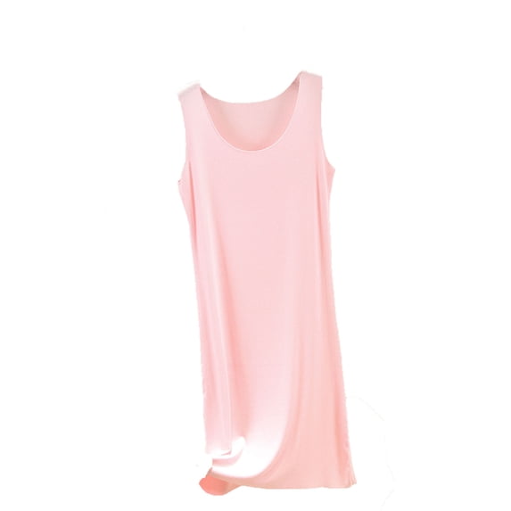 Ohufall Summer Nightgowns for Women Plus Size Tanks Sleepwear Sleeveless Soft Nightwear Comfy Nightshirts