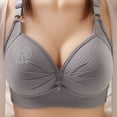 thumbnail image 1 of Ohufall Wirefree Bras for Women No Underwire Push Up Everyday Bra Solid V Neck Daily Bra Breathable Spaghetti Straps Basic Bralette Full Coverage Soft Bras, 36B/C-50B/C, 1 of 6