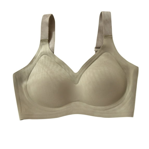 Ohufall Wireless Bras for Women No Underwire Push Up Full Coverage Bras Wirefree Seamless Bralette Soft Comfort Everyday Bra