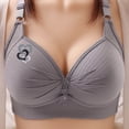 thumbnail image 1 of Ohufall Wireless Push Up Bras for Women, Full Coverage Bra with No Underwire Everyday Bras Soft Comfy Adjusted Straps Bras, 36B/C-50B/C, 1 of 4
