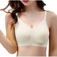 thumbnail image 1 of Ohufall Women Full Coverage Bra 34B/C-40B/C Push Up Bra Seamless Wireless Bra for Women Underwear, 1 of 4