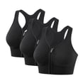 thumbnail image 1 of Ohufall Women Racerback Sports Bras High Impact Yoga Gym Sport Bras Workout Activewear Fitness Support Bras, 1 of 2