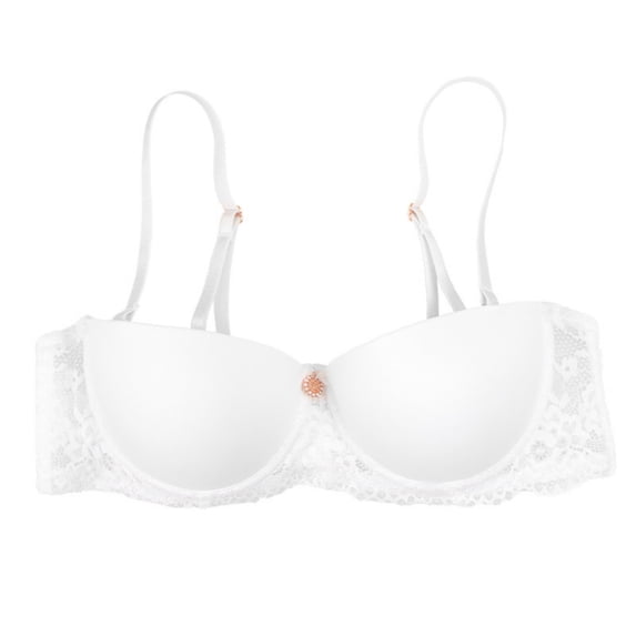 Ohufall Women's Large Size Bra Big Chest Support Gathered Bra Adjustable Comfort Daily Bra
