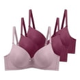thumbnail image 1 of Ohufall Women's Pack of 3 Push Up Bra Seamless Bralettes Everyday Bras Comfort Sleep Bra Full Coverage Bras, 38B/C-48B/C, 1 of 2