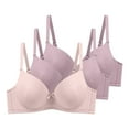 thumbnail image 1 of Ohufall Women's Pack of 3 Push Up Bra Seamless Bralettes Everyday Bras Comfort Sleep Bra Full Coverage Bras, 38B/C-48B/C, 1 of 2