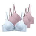 thumbnail image 1 of Ohufall Women's Pack of 3 Push Up Bra Seamless Bralettes Everyday Bras Comfort Sleep Bra Full Coverage Bras, 38B/C-48B/C, 1 of 2