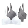 thumbnail image 1 of Ohufall Women's Pack of 3 Push Up Bra Seamless Bralettes Everyday Bras Comfort Sleep Bra Full Coverage Bras, 38B/C-48B/C, 1 of 2