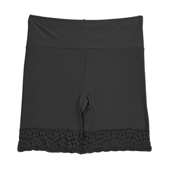 Ohufall Women's Seamless Boyshorts Panties Sexy Breathable Solid Color Lace High Waist Boxer Briefs Stretchy Tummy Control Full Coverage Underwear