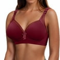 thumbnail image 1 of Ohufall Women's Sexy Seamless No Rims Push Up Everyday Bra Comfortable Breathable Base Tops Underwear, 1 of 6