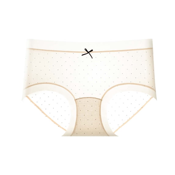 Ohufall Women's Solid Color Soft Regular Briefs with Breathable Ventilated Fabric for Daily Underwear