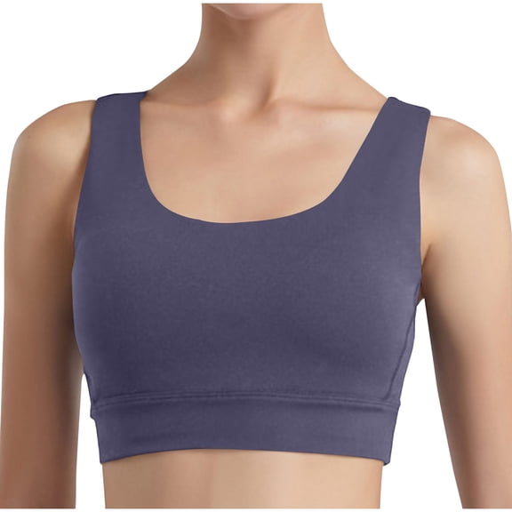 Ohufall Womens Athletic Sport Bras Solid Cashual Wirefree Full Coverage Yoga Bras Comfy Breathable Stretch High Support Gym Workout Bras for Women