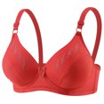 thumbnail image 1 of Ohufall Womens Bra Adjustable Strap Deep V Push Up Bra Wirefree Comfort Support Daily Underwear, 1 of 8
