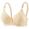 thumbnail image 1 of Ohufall Womens Bra Adjustable Strap Deep V Push Up Bra Wirefree Comfort Support Daily Underwear, 1 of 4