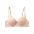 thumbnail image 1 of Ohufall Womens Bra Wirefree Push Up with Seamless Smooth Cup Bra Lightweight Feel Underwear,36A/B-38A/B, 1 of 4