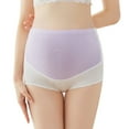 thumbnail image 1 of Ohufall Womens Cotton Maternity Panties Striped Seamless Breathable Adjustable Underwear High Waist Briefs for Women, 1 of 2