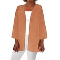 thumbnail image 1 of Gytharion Womens Long Sleeve Cardigan Sweaters Summer Solid Loose Fit Open Front Cover Up Fashion Causal Bolero Shrugs for Women, 1 of 5