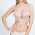thumbnail image 1 of Ohufall Womens Low Back Bra Lifting Deep U Shaped Backless Bra With Convertible Clear Straps, 1 of 6