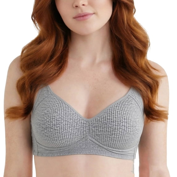 Ohufall Womens Sports Bra Seamless Shockproof Wireless Bralette Comfortable Push Up Removable Straps Daily Bras