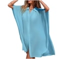 thumbnail image 1 of Ohufall Womens Swimsuit Cover Up Shirt for Summer Dress Bikini Beachwear Loose Beach Cover Ups Bathing Suit, 1 of 4