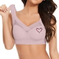 thumbnail image 1 of Ohufall Womens Wireless Bras Full Coverage Comfortable Seamless Everyday Bras Plus Size Soft Light Support Bras, 1 of 8