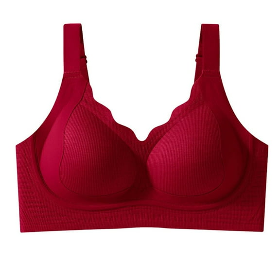 Ohufall Womens Wireless Bras No Underwire Push Up Bra Comfort Seamless Supportive Full Coverage Everyday Bras