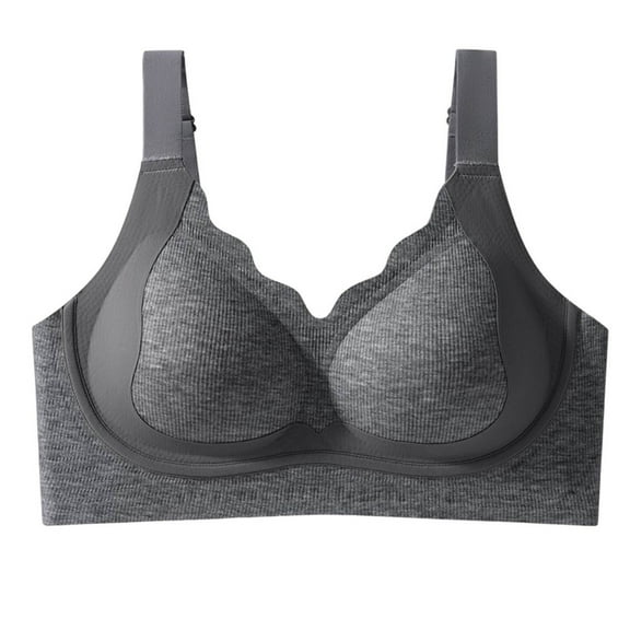 Ohufall Womens Wireless Bras No Underwire Push Up Bra Comfort Seamless Supportive Full Coverage Everyday Bras