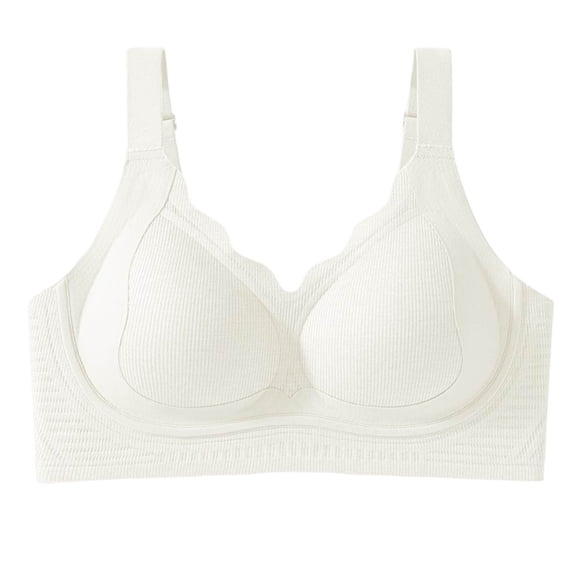 Ohufall Womens Wireless Bras No Underwire Push Up Bra Comfort Seamless Supportive Full Coverage Everyday Bras