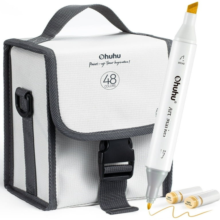 Marker Set Ohuhu Markers 48 Pack Ohuhu 48 Colors Dual Tips Fine