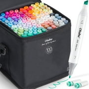 Ohuhu Alcohol Markers Chisel & Fine Dual Tips - 100 Colors - Oahu Series of Ohuhu Markers