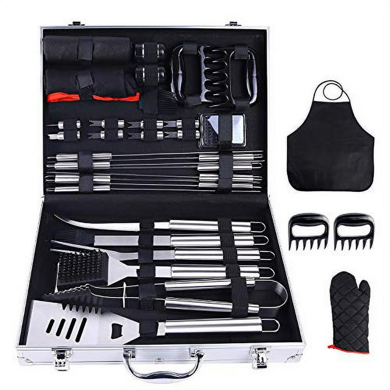 Heavy Duty Bbq Grill Accessories, Grill Utensils Set, Stainless