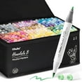 thumbnail image 1 of Ohuhu Refillable 320 Colors Alcohol Markers Brush & Fine Dual Tips-Honolulu B, 1 of 8