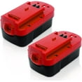 thumbnail image 1 of 2-Pack [Upgraded to 4000mAh] HPB18 Replacement for Black and Decker 18V Battery Compatible with B-lack and Decker 18 Volt Battery Ni-Mh 244760-00 A1718 FS18FL FSB18 Firestorm Cordless Tools (Red), 1 of 7