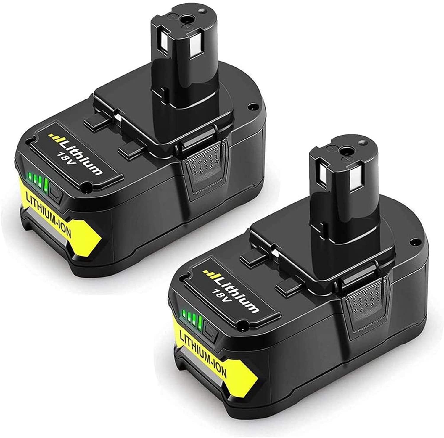 Ohyes Bat 18V 6000mAh Power Tool Battery, for Ryobi, 2 Pack