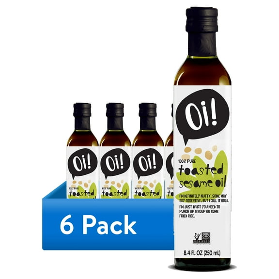 (6 pack) Oi! Toasted Pure Sesame Oil 250 ml