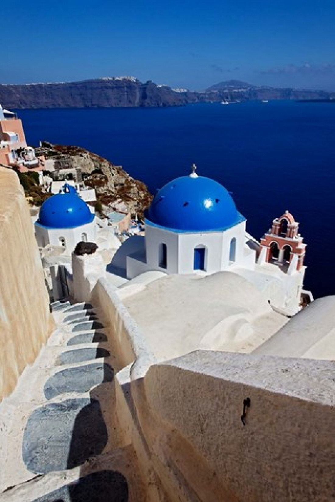 Oia Santorini Greece Canvas Art - Adam Jones DanitaDelimont (23 x 35)