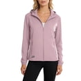 thumbnail image 1 of Oiangi Plus Size Hoodie Jackets Women Sun Protection Full Zip Tops Quick Dry Long Sleeve Workout Golf Athletic Shirts with Zipper Pockets Hot Pink 3XL, 1 of 9