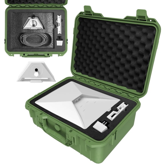 Oiduwi Starlink Mini Case, IP67 Waterproof Shockproof Storage Box, Portable Hard Travel Case for Starlink Mini Dish Kit & Accessories (Green)
