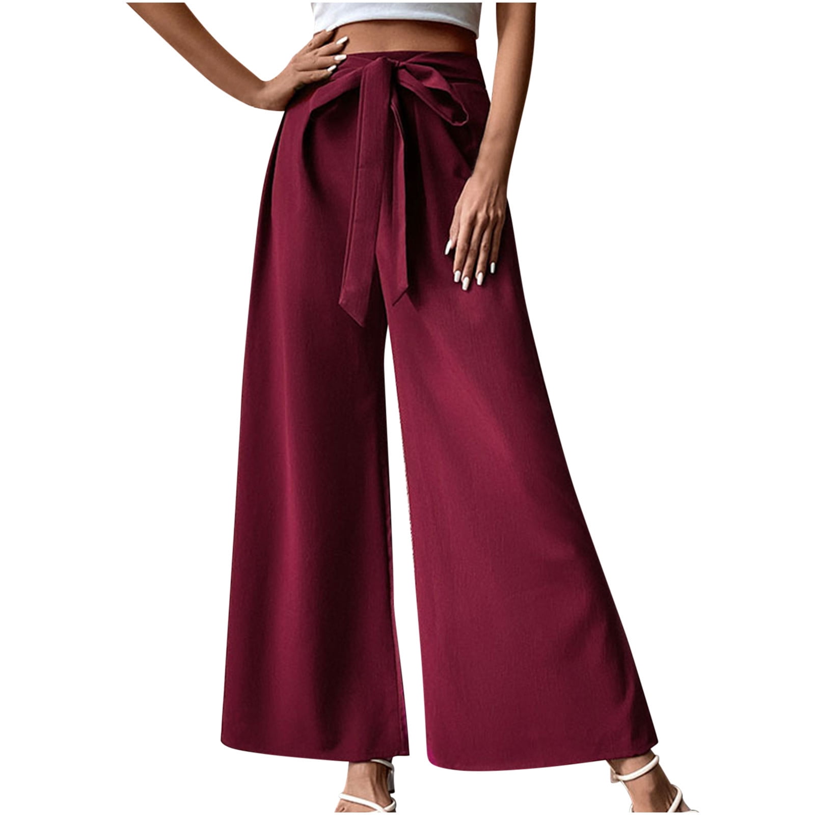 Palazzo Trousers Palazzo Color Vino Palazzo Color Vino Con Flores