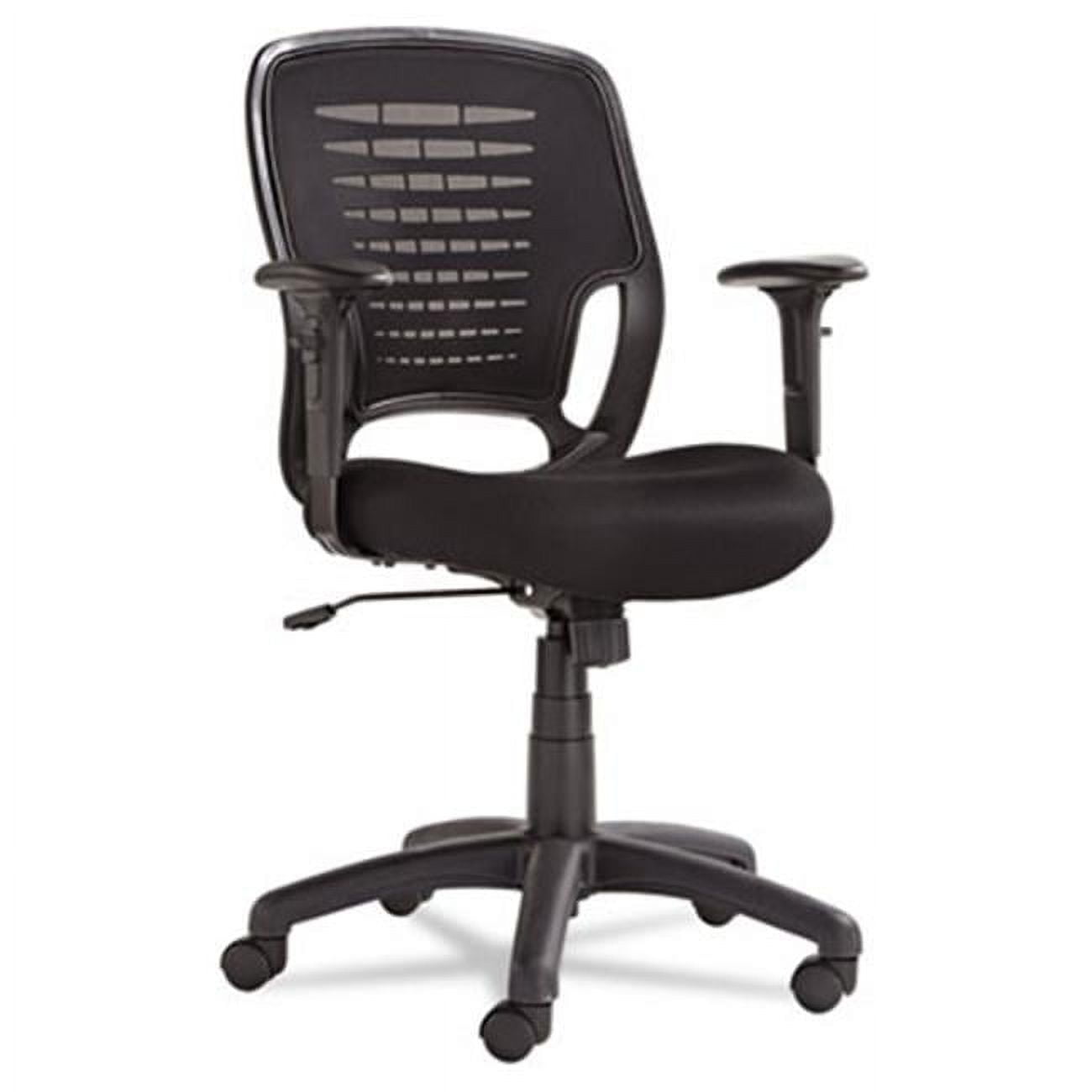 Oif Swivel-Tilt Mesh Task Chair- Black Arms-Base- Black - Walmart.com