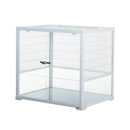 OiiBO Reptile Terrarium Knock-Down Glass Terrarium, 23.6" x 18" x 21.5"