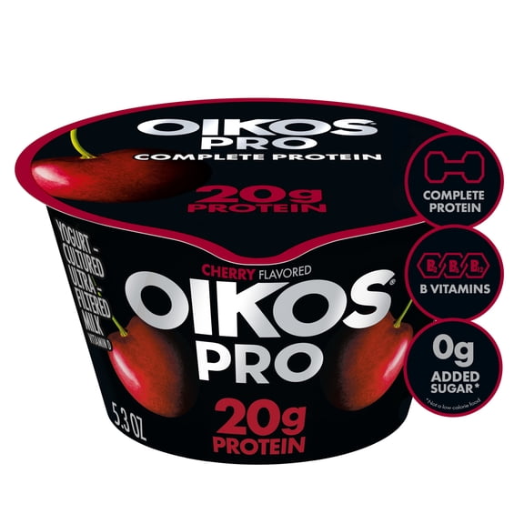 Oikos Pro 20g Protein Cherry Yogurt-Cultured Ultra-Filtered MilkProduct Cup, 5.3 oz