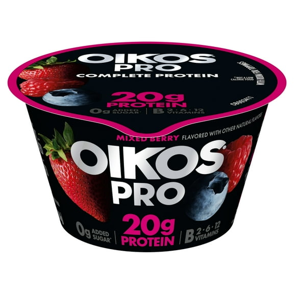 Oikos Pro 20g Protein, Mixed Berry Yogurt-Cultured Ultra-Filtered MilkProduct Cup, 5.3 oz
