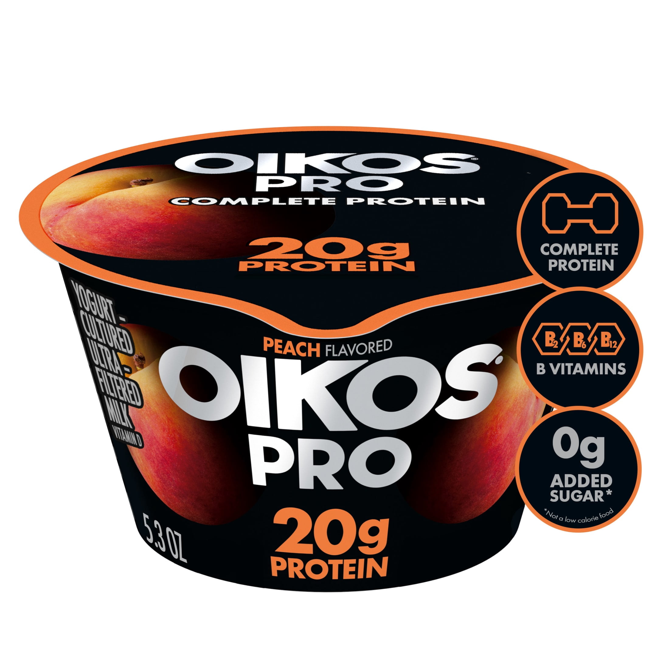 Oikos Pro 20g Protein Peach Yogurt-Cultured Ultra-Filtered Milk