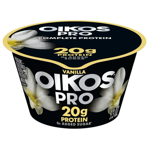 Oikos Pro 20g Protein, Vanilla Yogurt-Cultured Ultra-Filtered Milk Product Cup, 5.3 oz