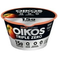 thumbnail image 1 of Oikos Triple Zero 15g Protein, 0g Added Sugar, Fat Free Peach Greek Yogurt Cup, 5.3 oz, 1 of 16