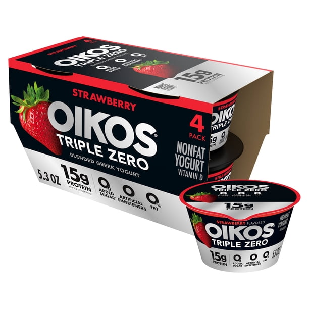 Oikos Triple Zero Yogurt | Greek yogurt for supermarkets - Walmart