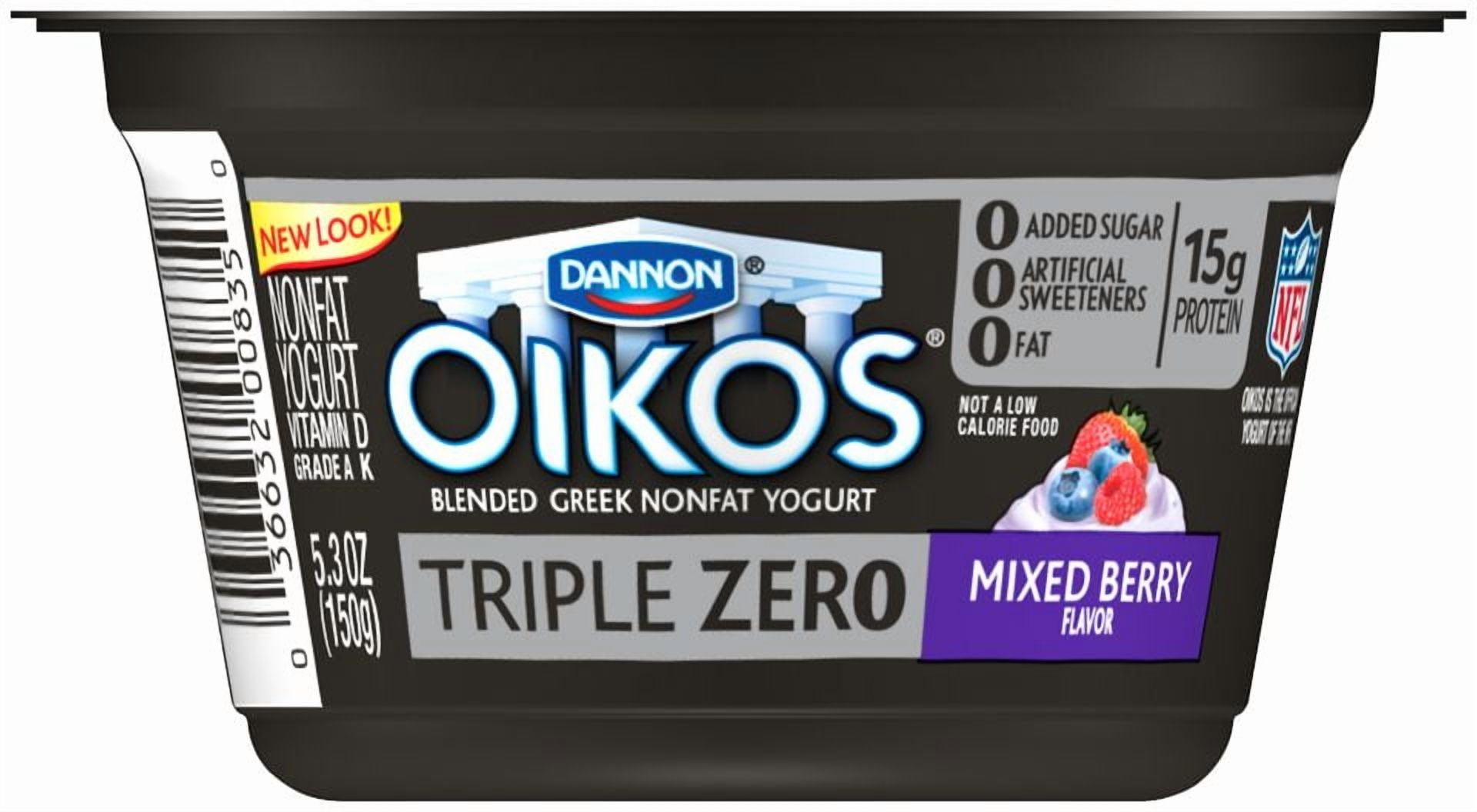 Oikos Triple Zero Mixed Berry 5.3 oz Pack of 12