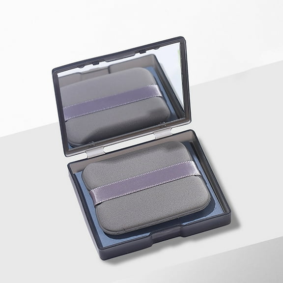 Oil Absorbing Paper, Powder Puff, Matte Finish Oil Control Sheets with Mirror Compact Box, 100 Oil Blotting Papers and Reusable Puff for Face, Portable Soft Texture, Gentle on Skin