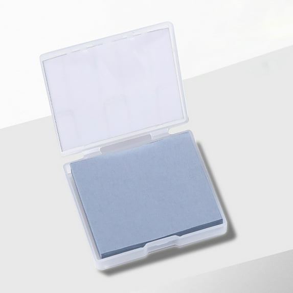 Oil Absorbing Paper with Powder Puff & Mirror - 100 Sheets, Portable Facial Oil Control Blotting Papers, Matte Finish Makeup Essential, Travel-Friendly Compact Box